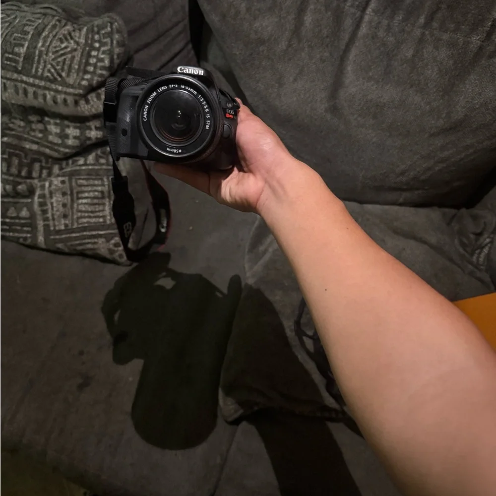 Canon Black Digital Camera with Strap